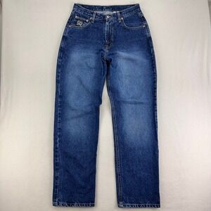 Cinch Black Label Jeans Mens 30x32 Dark Wash Fade Relaxed-Taper‎ Workwear Rodeo